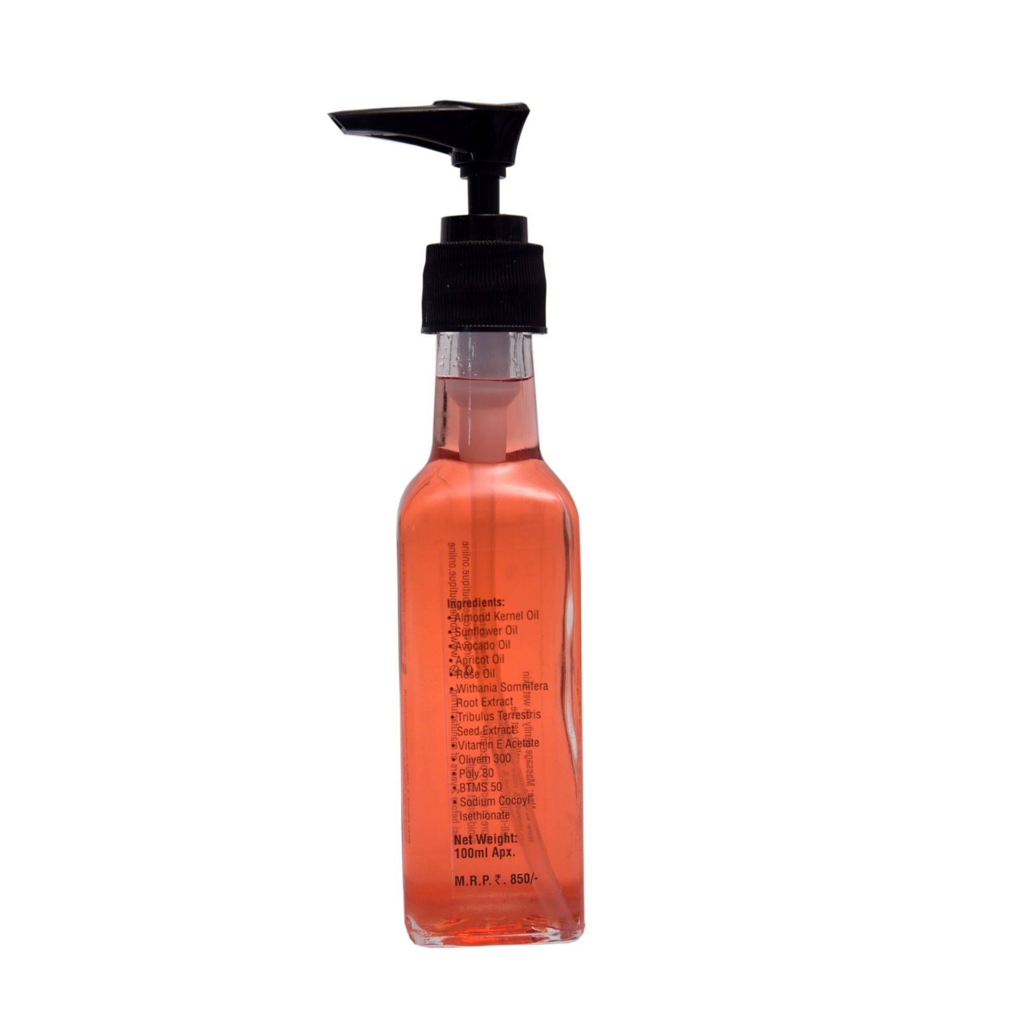 4 rose and almond shower oil detail