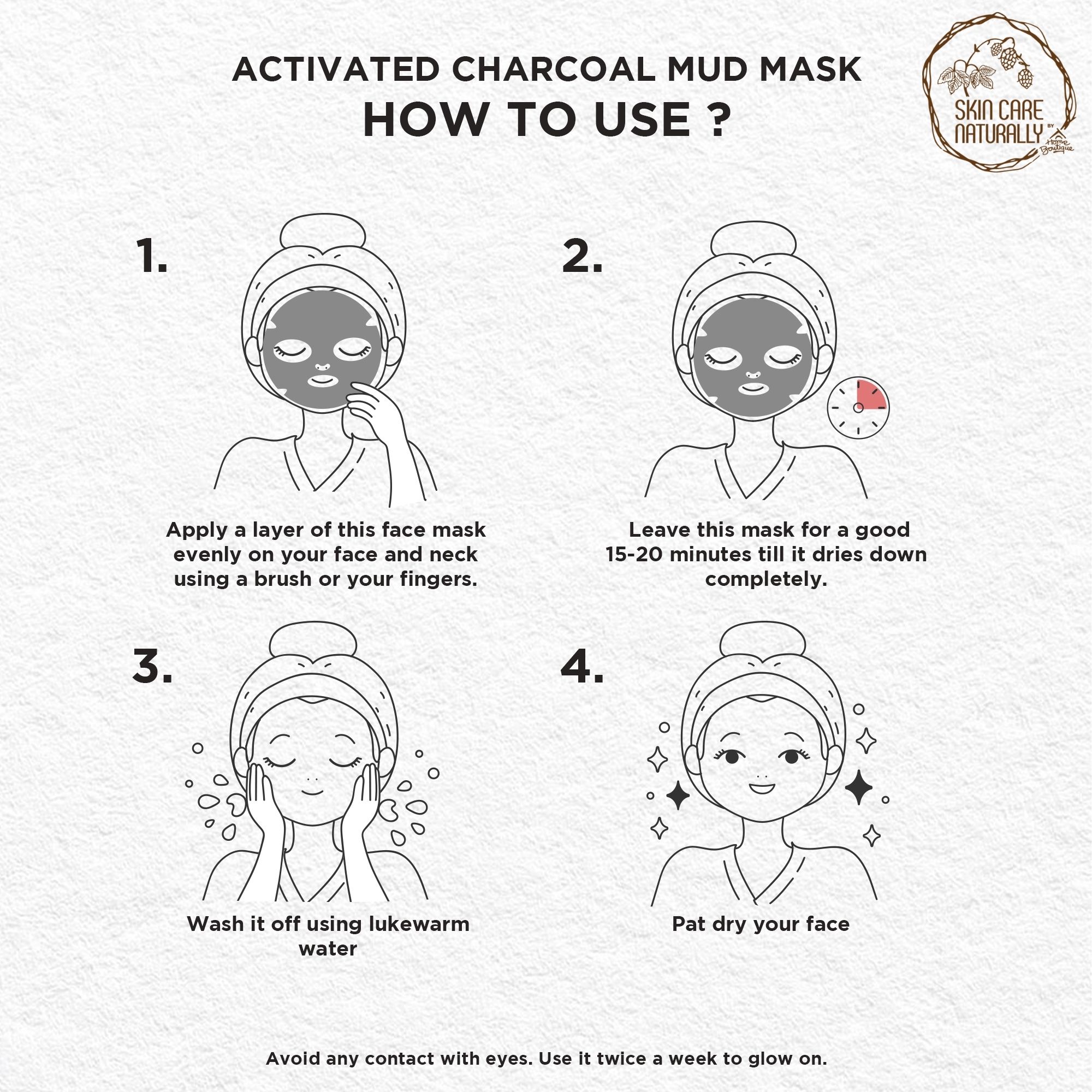 8 ACTIVATED CHARCOAL MUD MASK